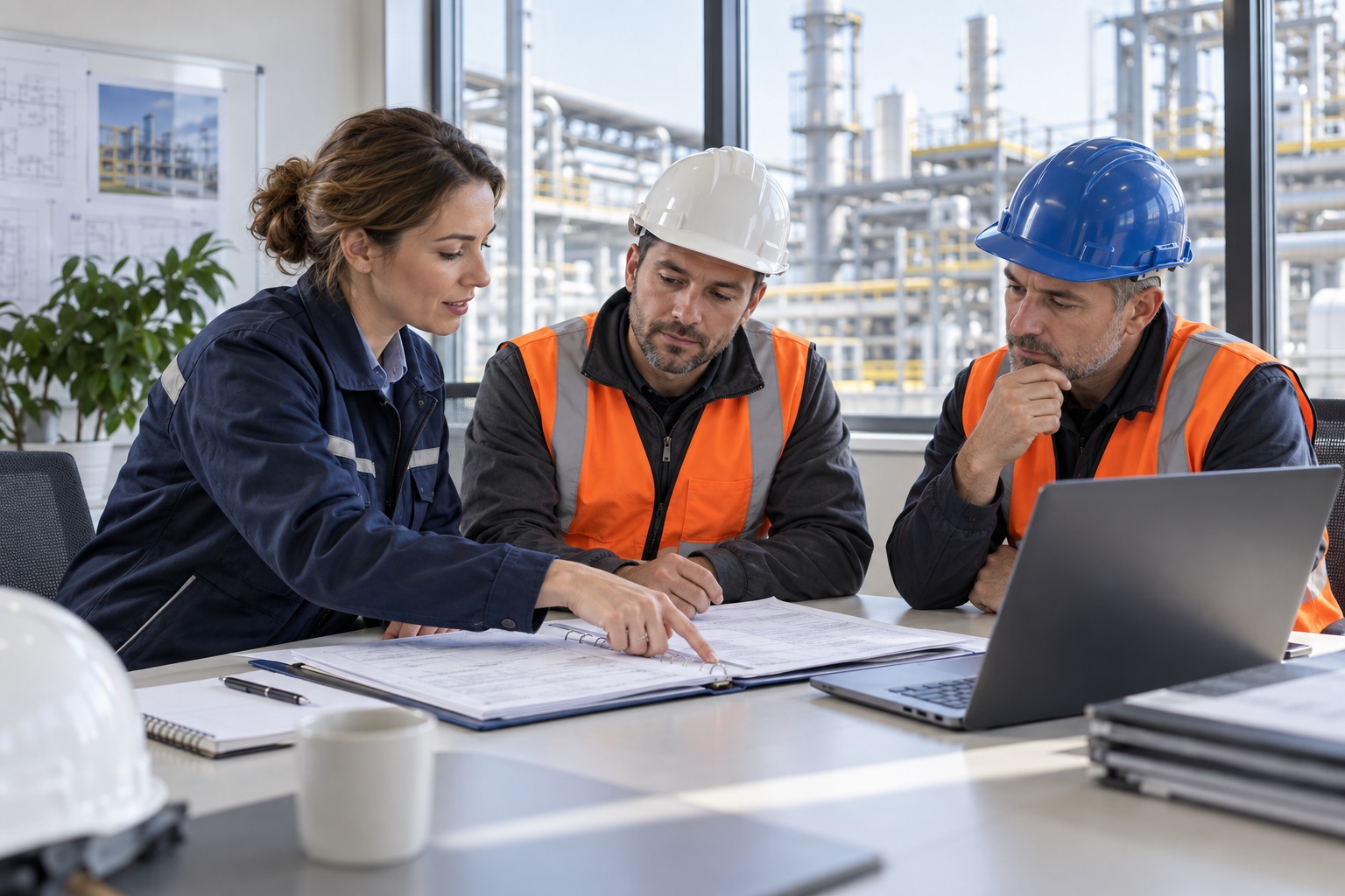 Accueil des entreprises extérieures sur un site industriel avec Amser