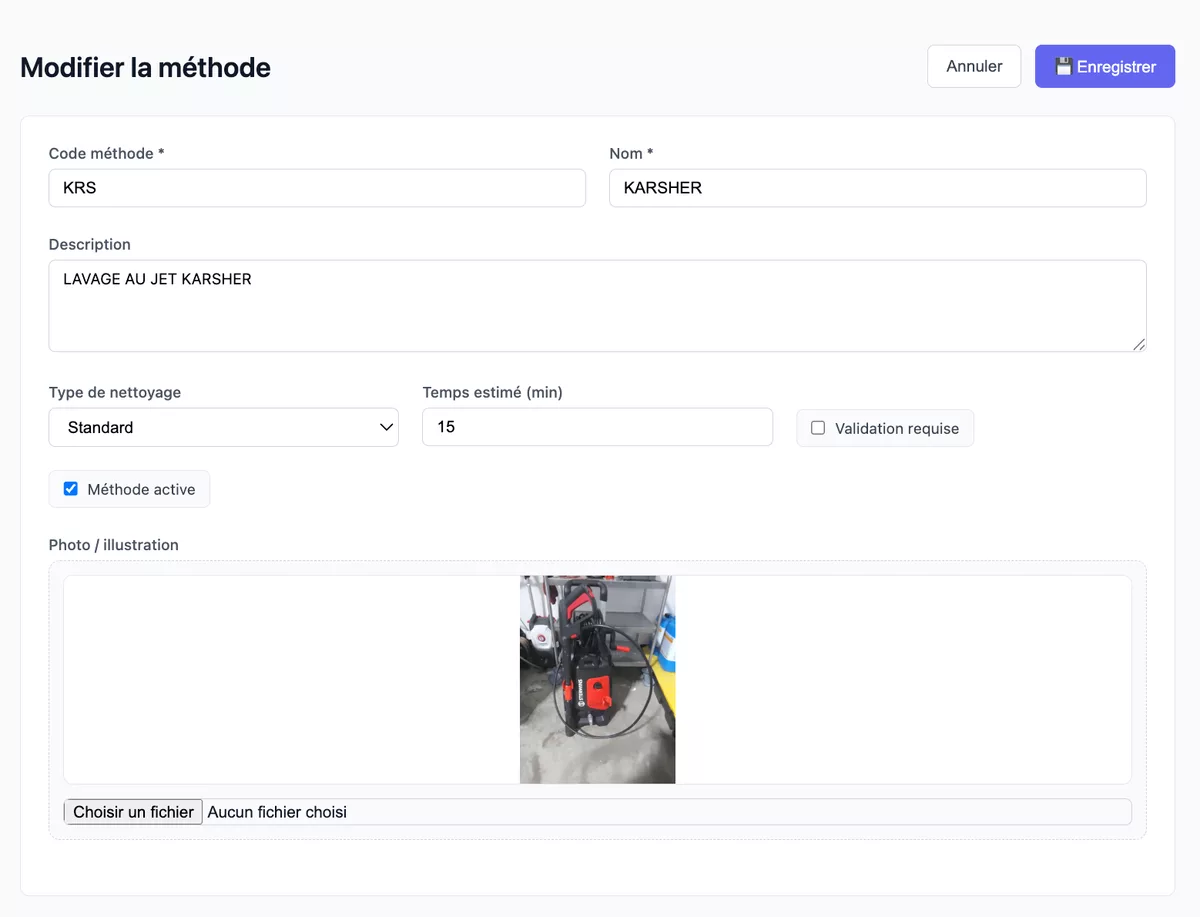 Méthode de nettoyage Kärcher - Surgente